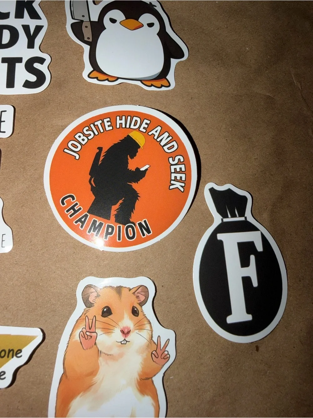 Funny stickers set of 10